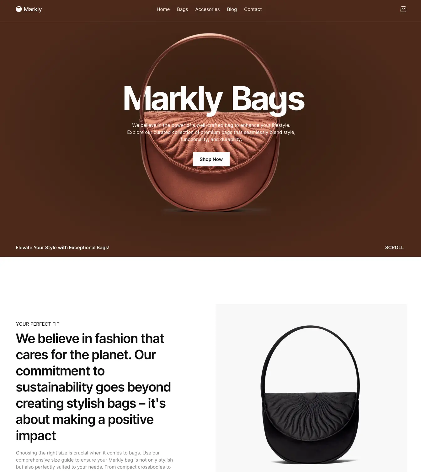 Landing page - Сумки

Тематика: #Одежда_и_аксессуары
Формат сайта: #Landing_page 

Ссылка: Скачать ш