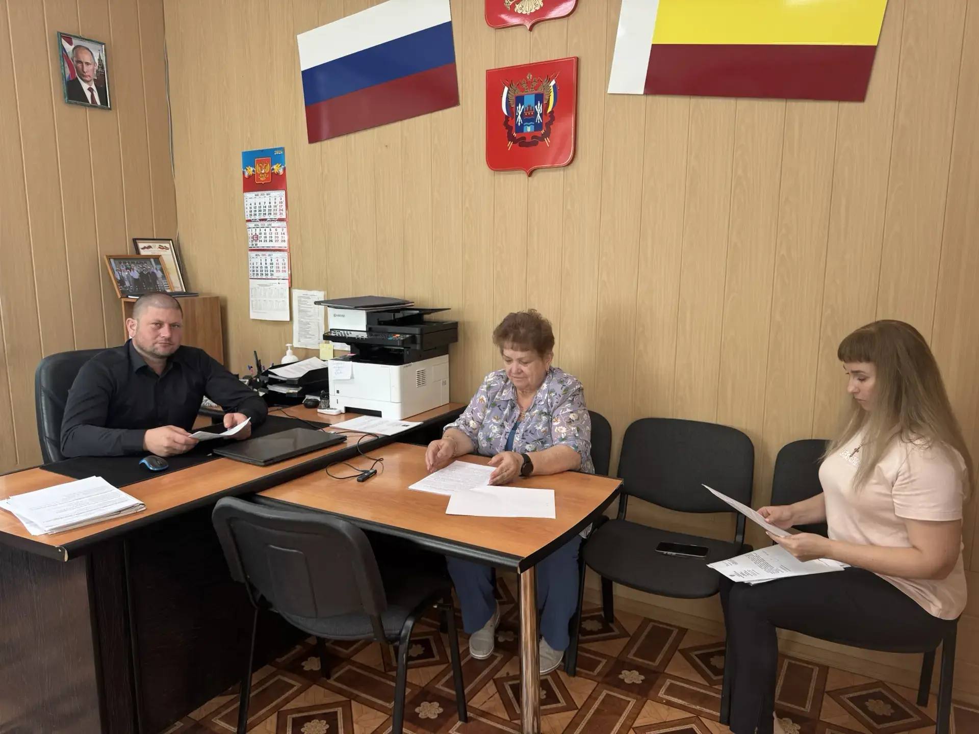 Заведующий финансовым отделом Администрации Зимовниковского района Наталья Москаленко приняла участи