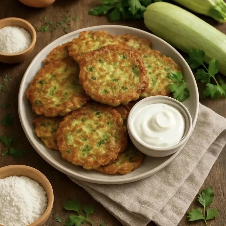 🥒 КАБАЧКОВЫЕ ОЛАДЬИ — 60 ККАЛ ЗА ШТУК

Классические оладьи из кабачков тонут в масле и муке. А эти 