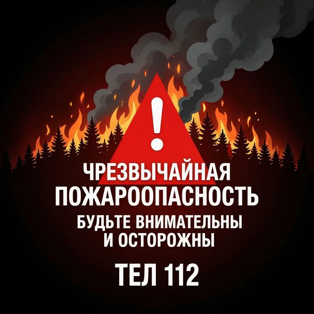 Чрезвычайная пожароопасность ожидается во всех юго-восточных, в отдельных северо-восточных и централ