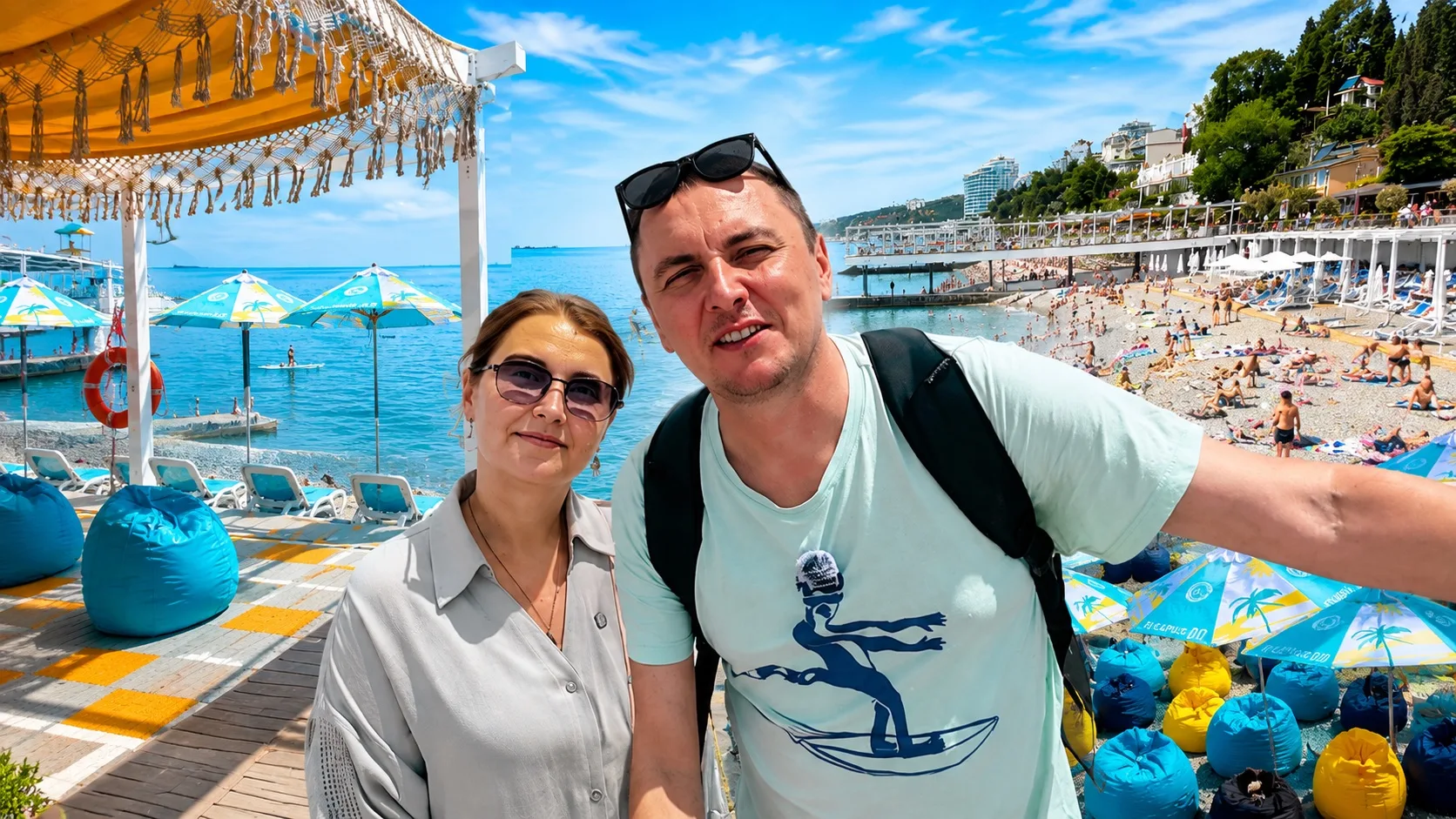 🏖️ Провели весь день на Массандровском пляже, побывали на официальном открытии новой брендированной