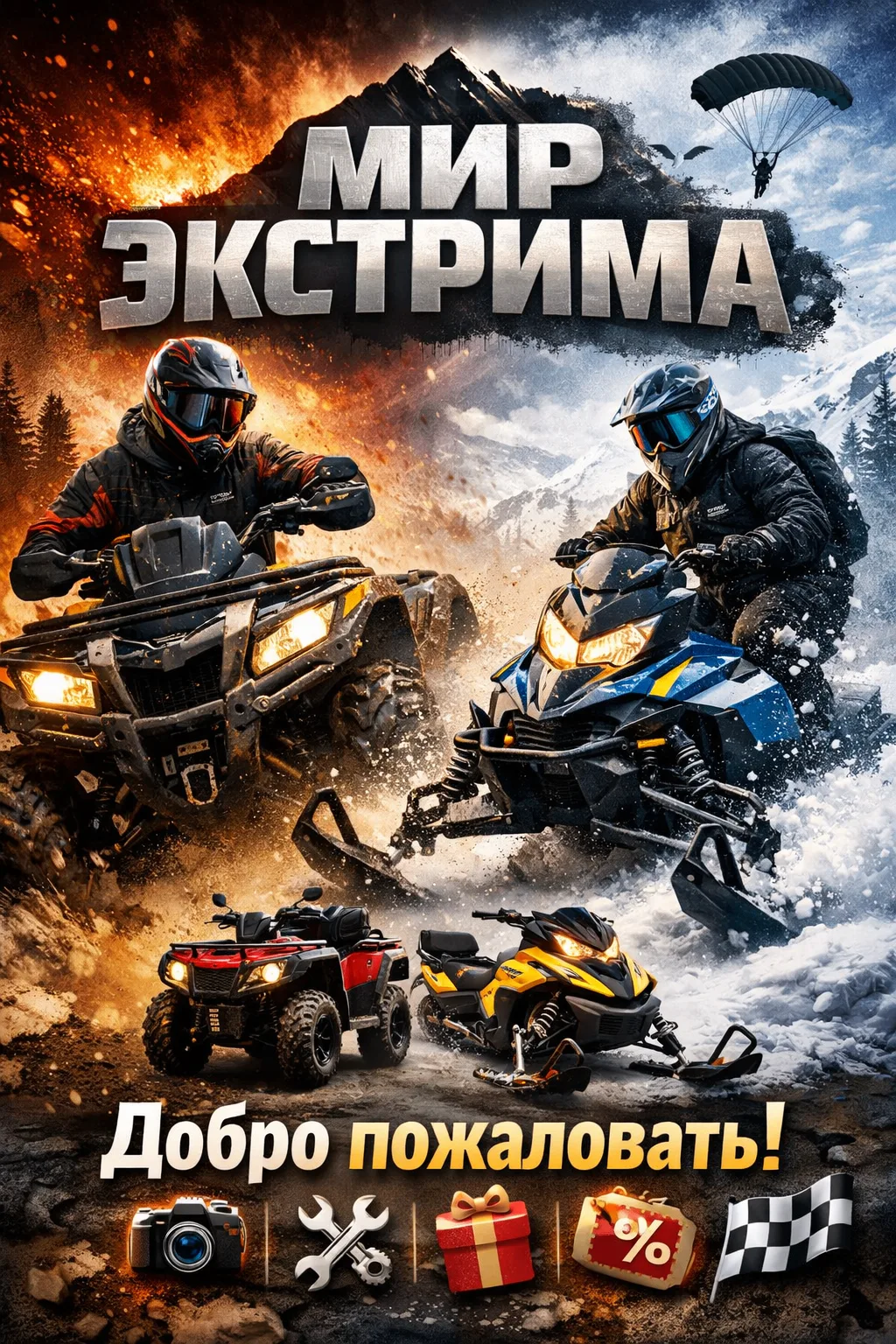 🚀 Добро пожаловать в «Мир Экстрима»!
Если тебе близки скорость, техника и драйв — ты в правильном м