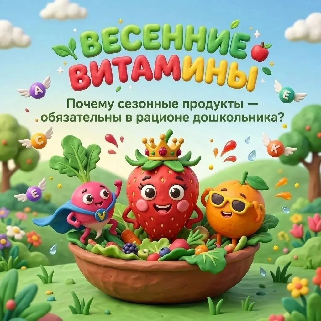 🌿 Встречаем весну с пользой! Сохраняем витаминную памятку.

После долгих холодных месяцев детский о