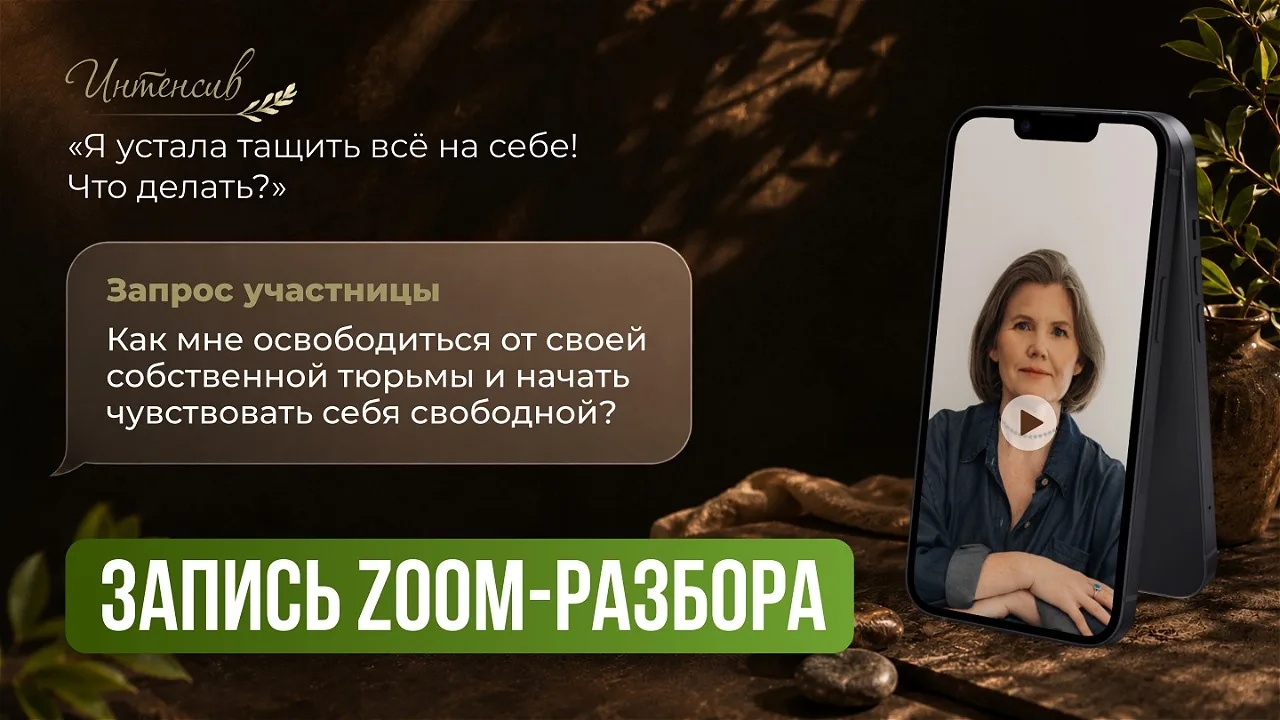 ЗАПИСЬ ZOOM-разбора

❓Как мне освободиться от своей собственной тюрьмы и начать чувствовать себя сво