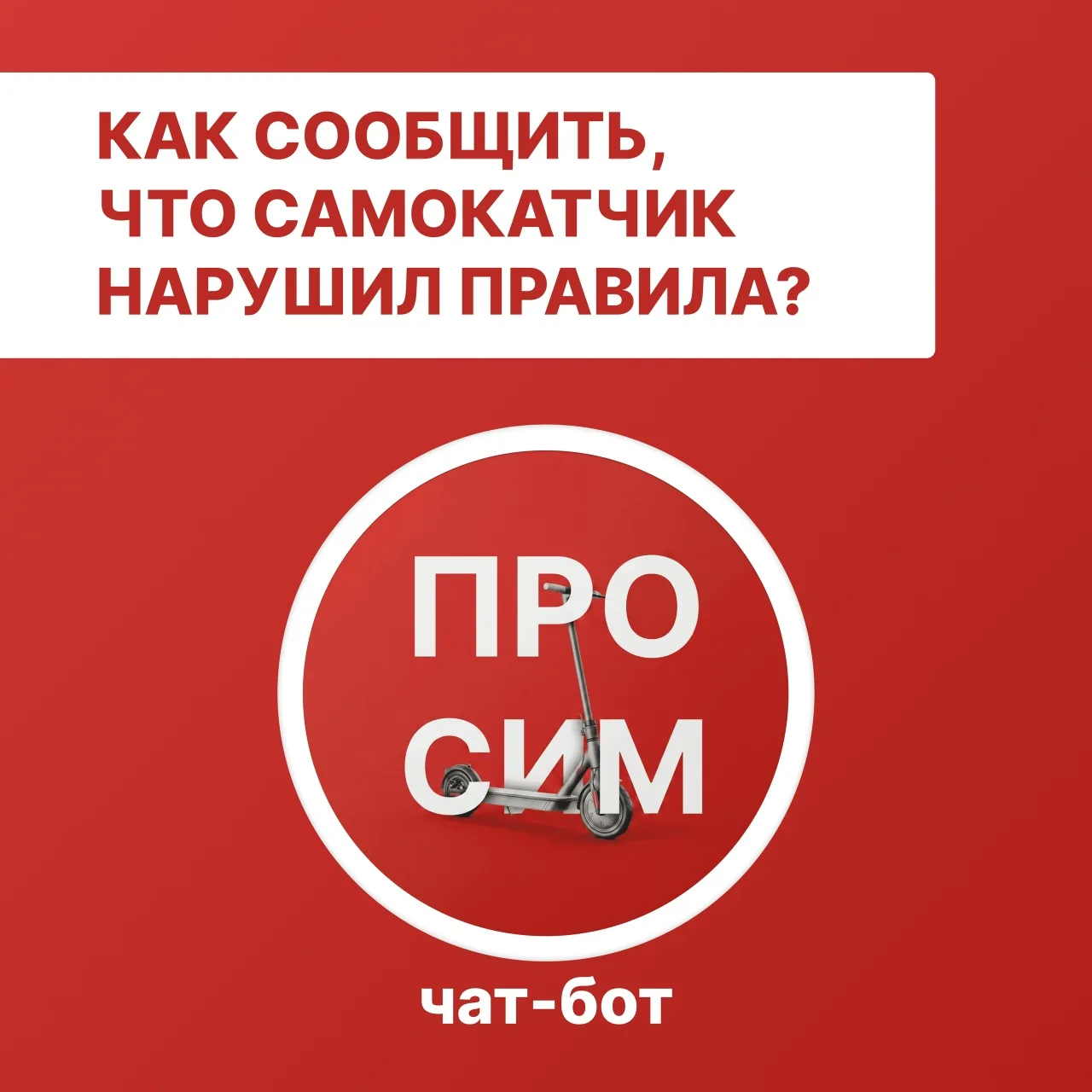 Жалобы на электросамокаты теперь принимает специальный чат-бот. Ссылка в канале главы Красноярска Се