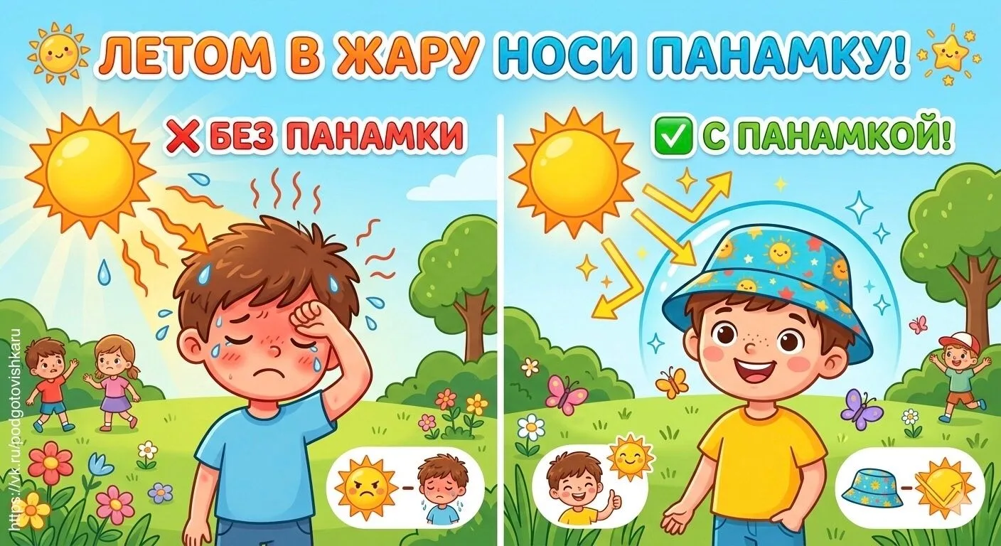 ☀️🧢 Лето, солнце, детский сад... и панамка! Очень важное напоминание для родителей
Дорогие мамы и п