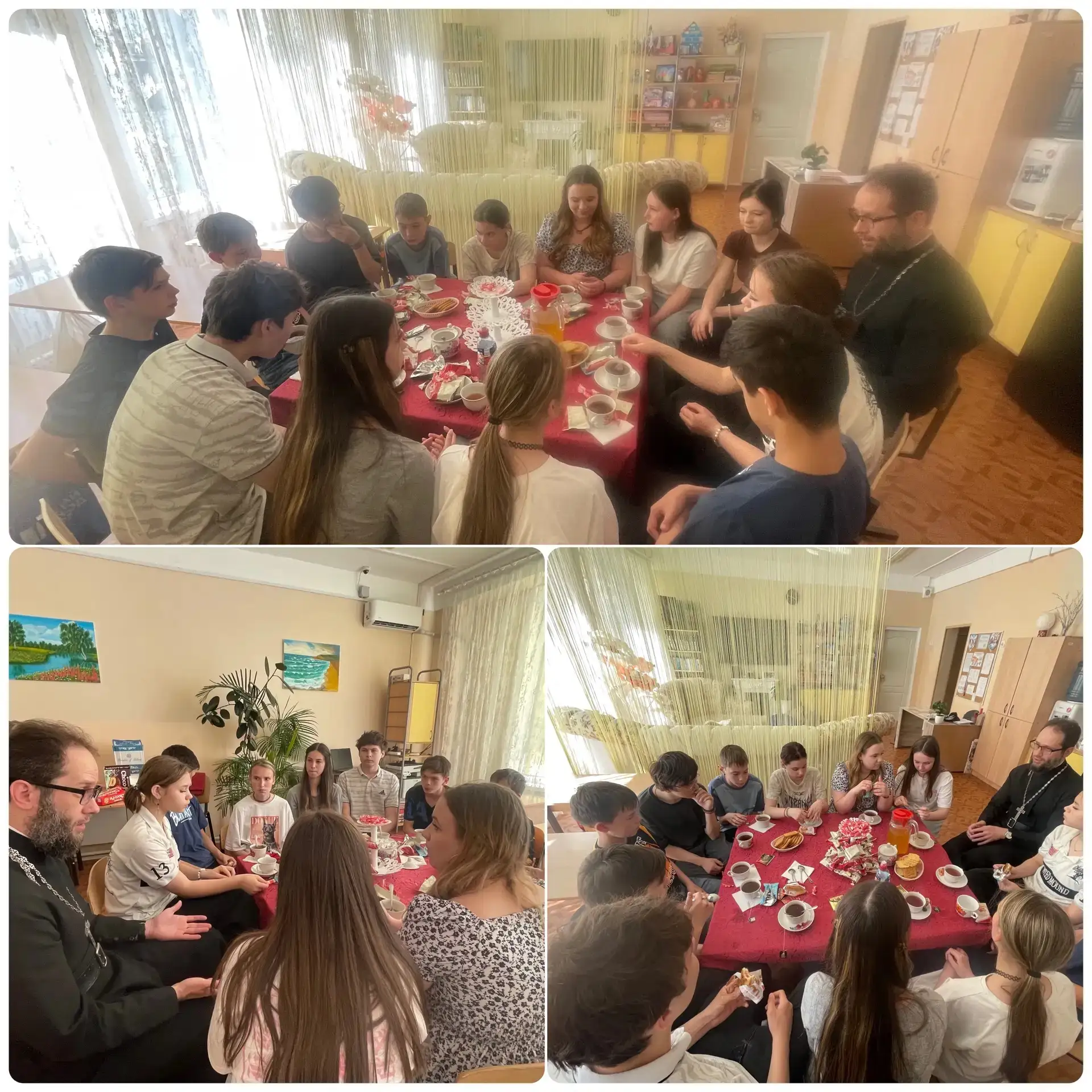 В рамках акции «Счастье в дом» 🏡, у нас состоялась очень тёплая и душевная встреча с отцом Фёдором 