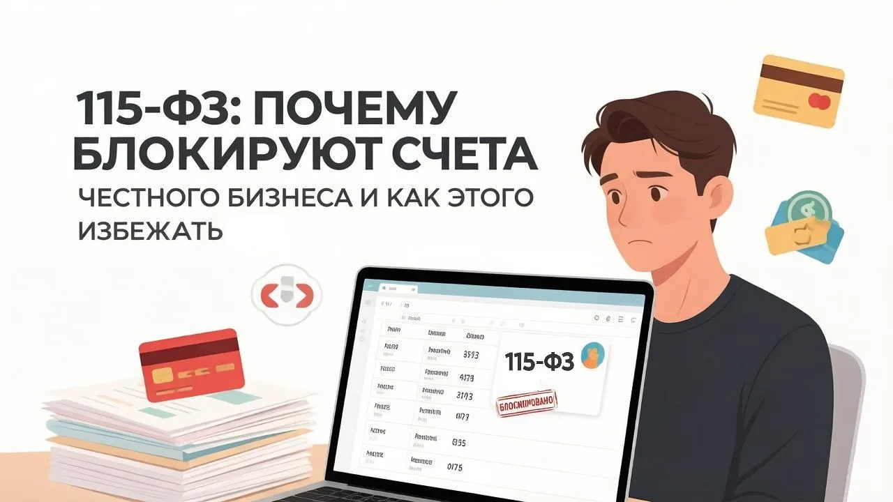 Почему блокируют счета честного бизнеса по 115-ФЗ и как этого избежать.

Многие предприниматели увер