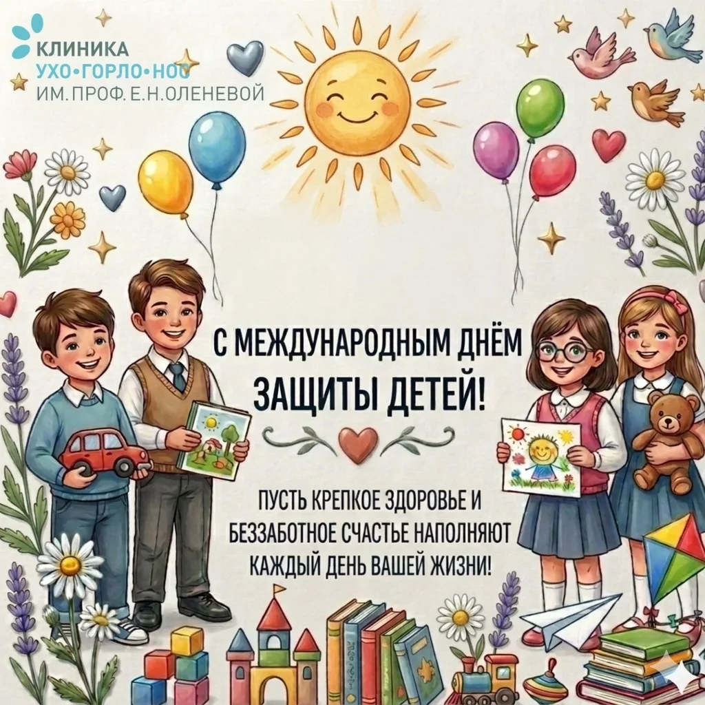 С Международным днём защиты детей! 🎈

Сегодня особенный день, который напоминает нам о том, что дет