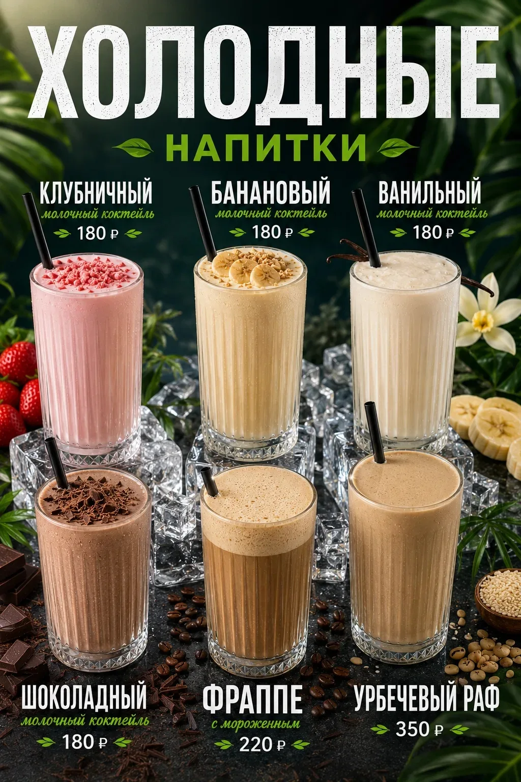 На улице наконец-то потеплело. Время для холодных напитков 🥤