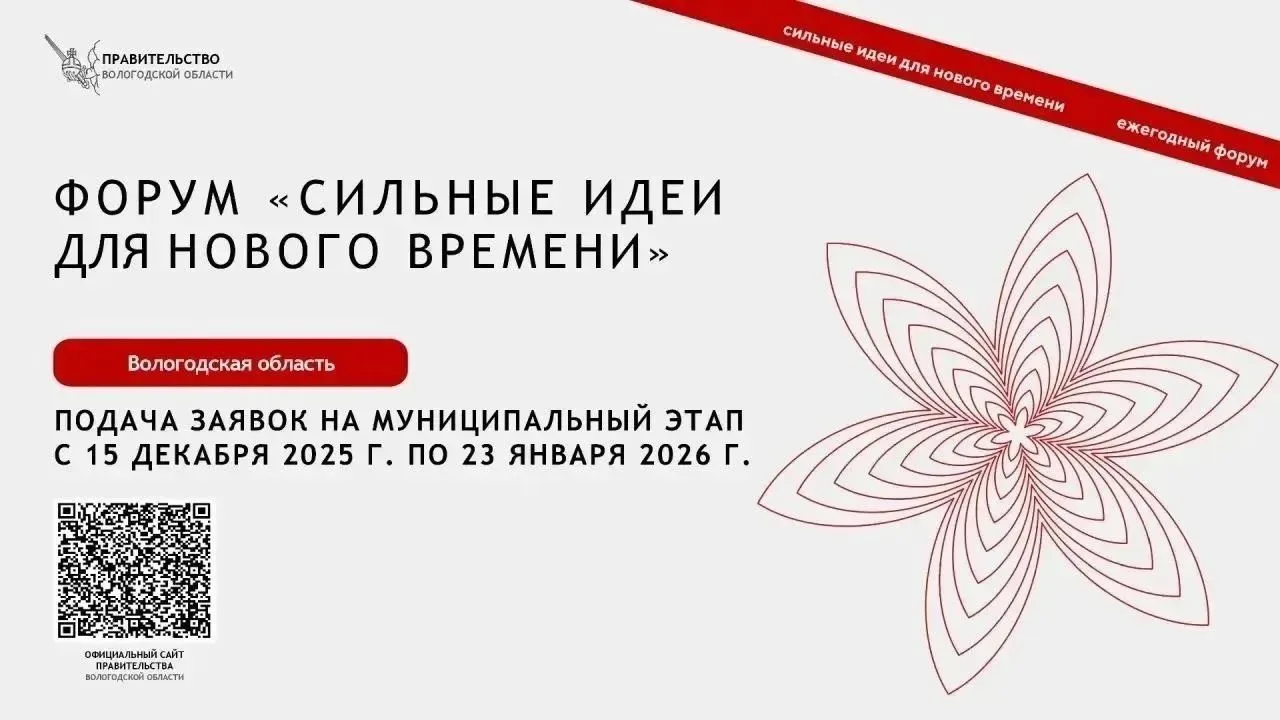 Открыт сбор идей на участие в муниципальном этапе Форума «Сильные идеи для нового времени»

Вологодс