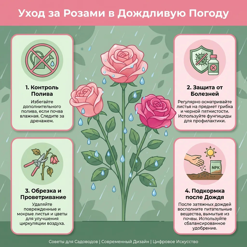 Розы и дождь: как сохранить красоту в сырую погоду?

Дождливое лето может стать испытанием для роз —