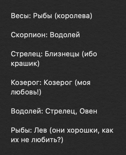 Спросил у друзей, какие знаки им больше нравятся: