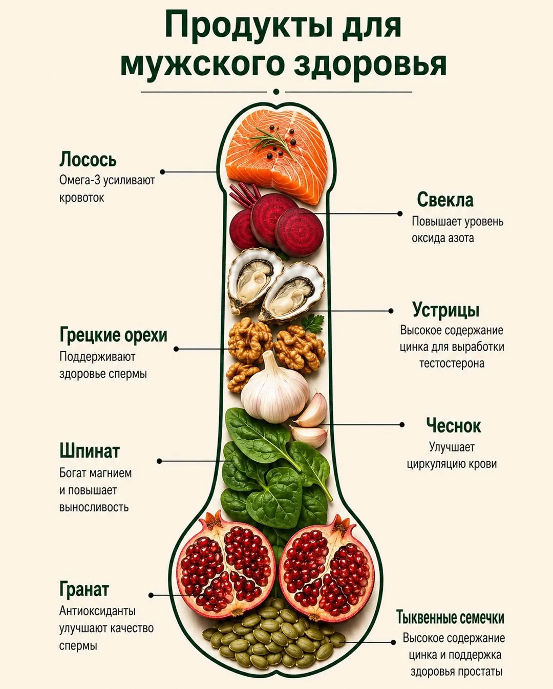 Продукты,добавки и полезные привычки для мужского здоровья