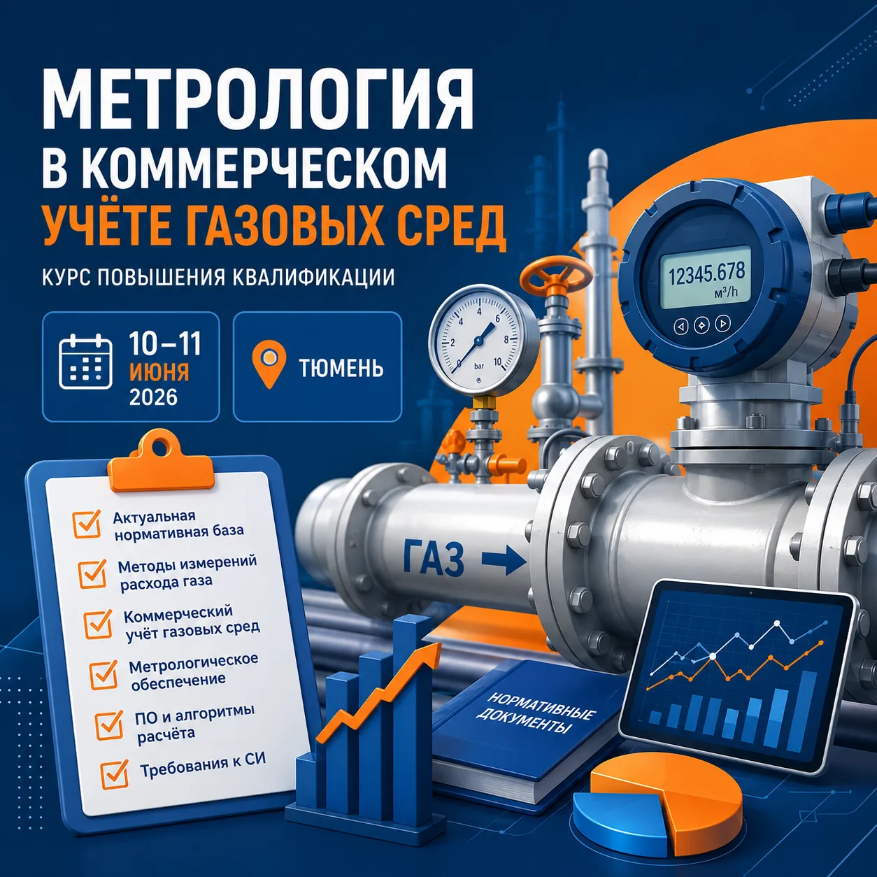 ⛽ Открыта регистрация на повышение квалификации
«Метрология в коммерческом учёте газовых сред»

10–1