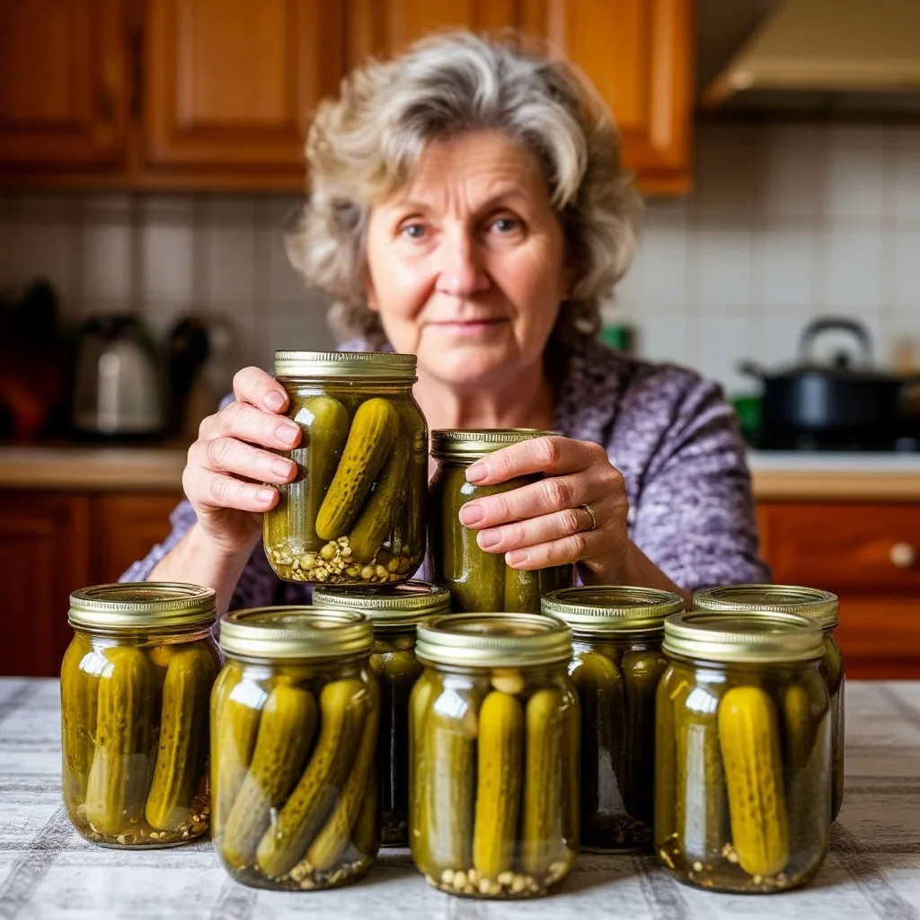 Мне ничего не нужно

"Ксюшенька, ну хотя бы огурчиков возьми! Смотри какие красивые! Ты же знаешь, ч