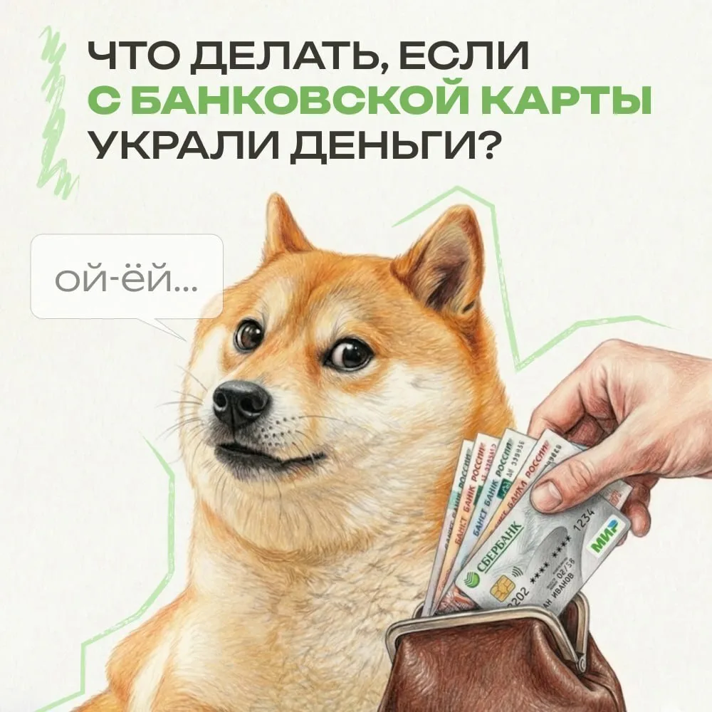Что делать, если с карты украли деньги:
⁣
1. Заблокируйте карту немедленно
Сделайте это через мобиль