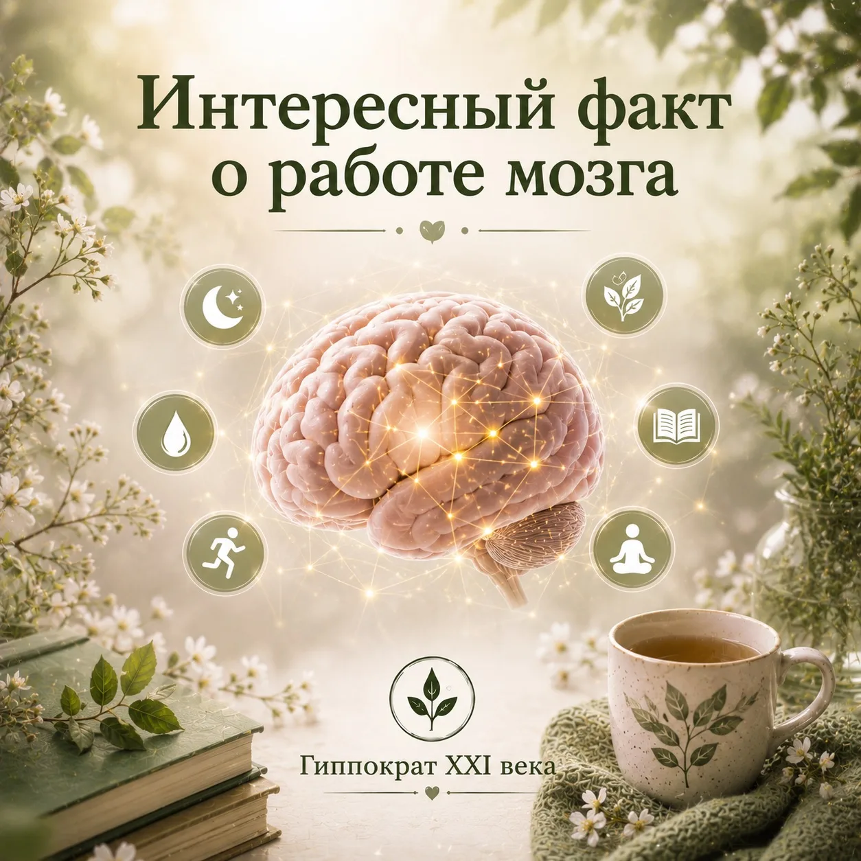 🌿 Интересный факт о работе мозга

Мозг составляет всего около 2% массы тела, но при этом потребляет