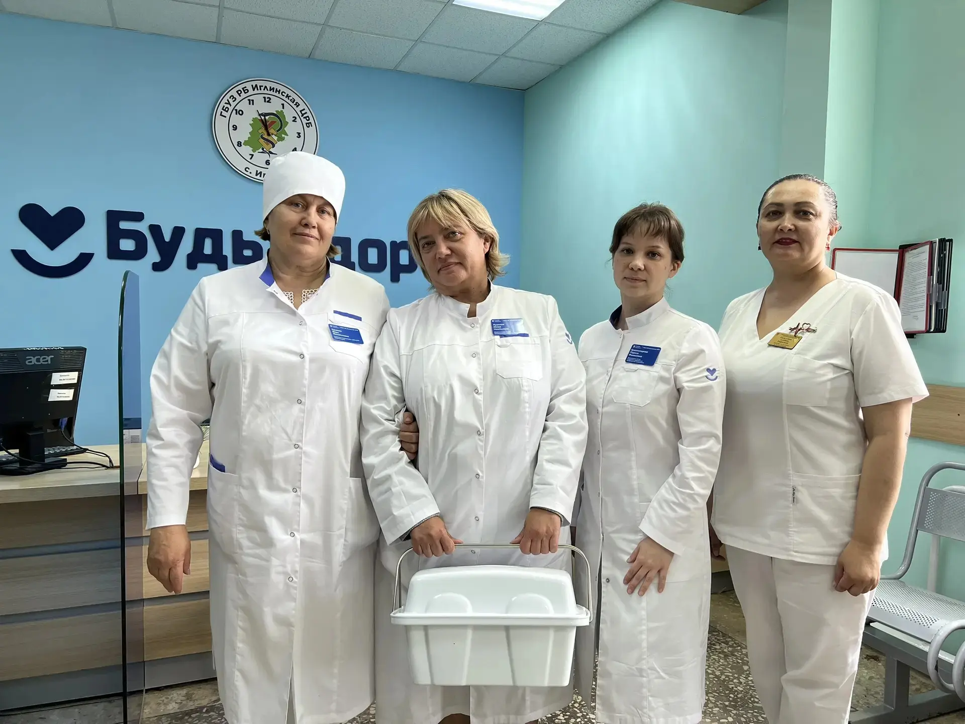 Сегодня в поликлинике Иглинской ЦРБ в рамках диспансеризации взрослого населения первый осмотр прошл
