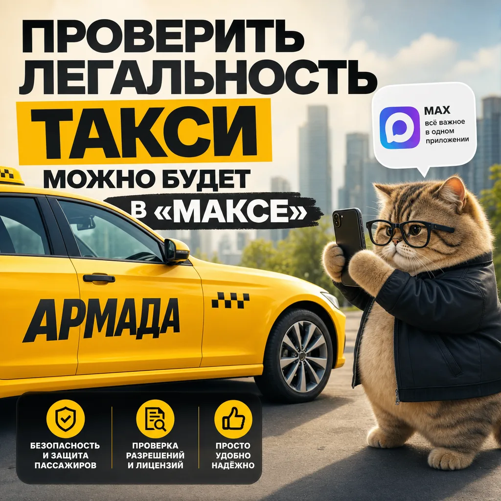 Проверить легальность такси можно будет в «Максе»
Пассажиры такси получат возможность удостовериться