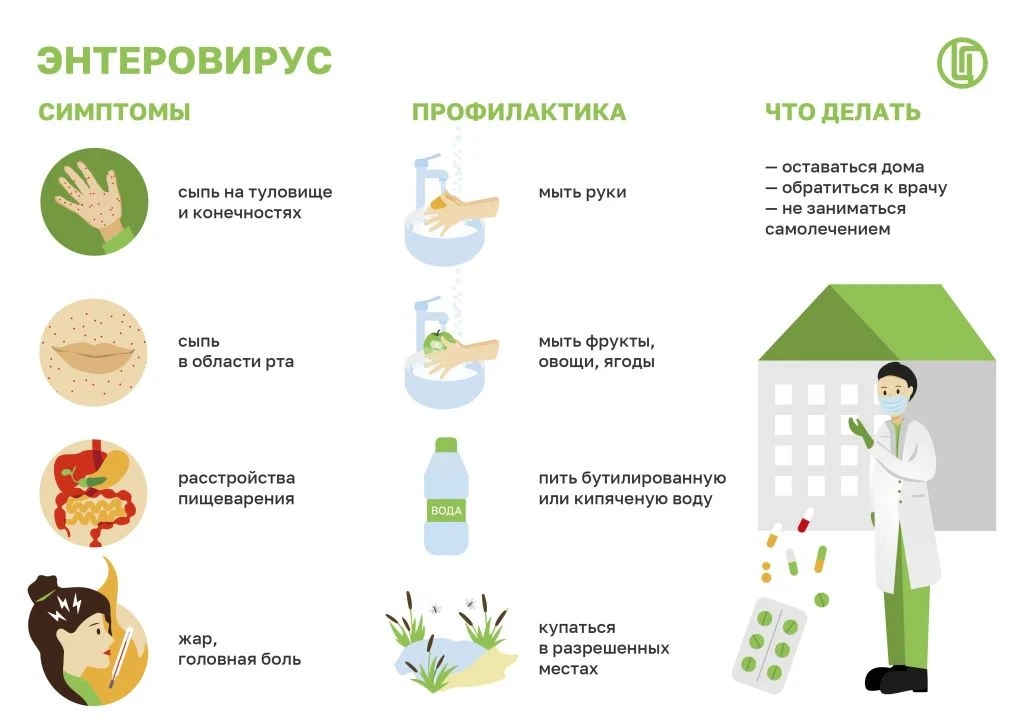 Осторожно, энтеровирус! 🦠
Мойте руки, пейте только кипячёную воду, избегайте массовых скоплений. Пр