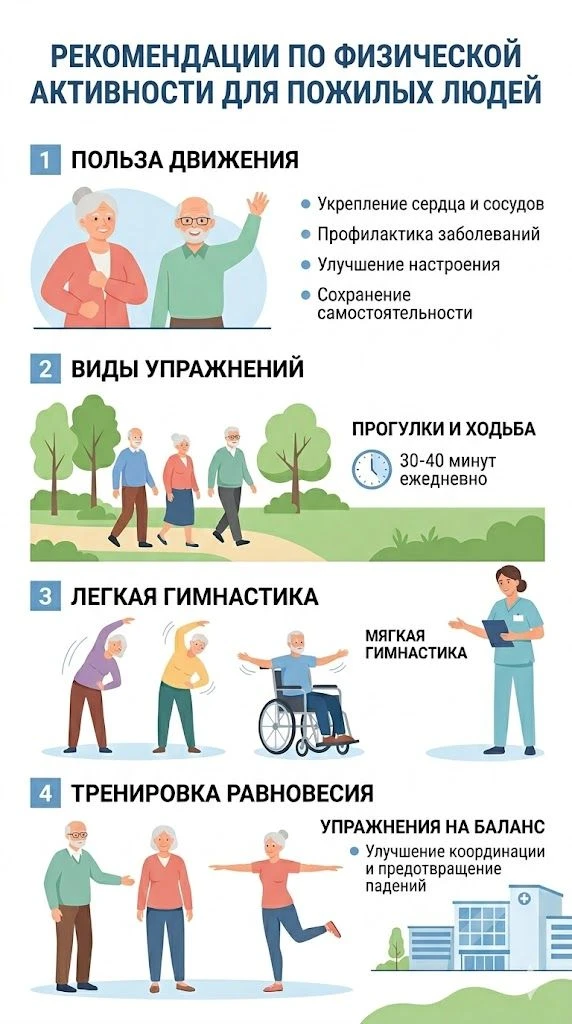 Сколько нужно двигаться человеку в зависимости от возраста

Движение — одна из базовых потребностей 