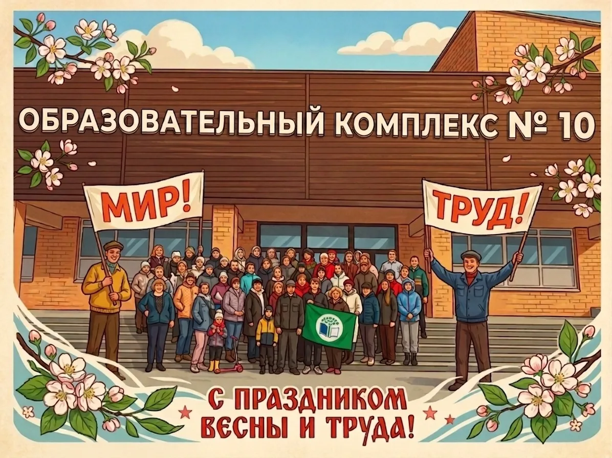 С Днём Весны и Труда! 
Пусть работа приносит удовольствие, учеба — смысл, а выходные радость и тепло