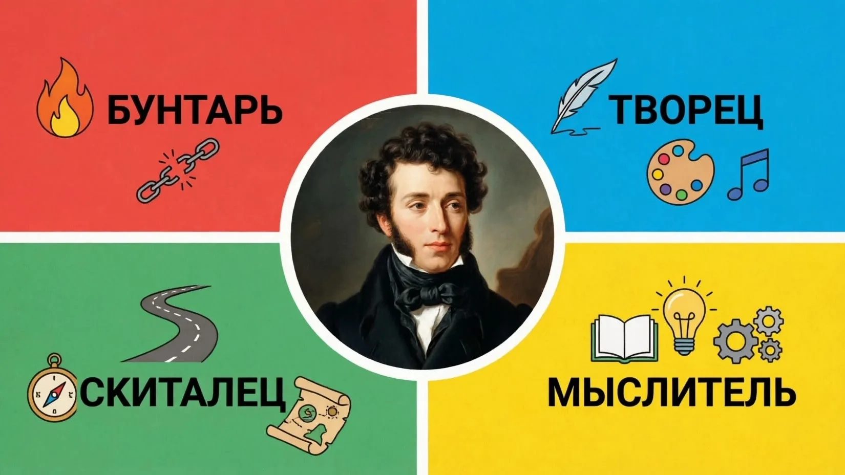 Сегодня 6 июня — День рождения Александра Сергеевича Пушкина! 🎂

Мы подготовили викторину - давай у
