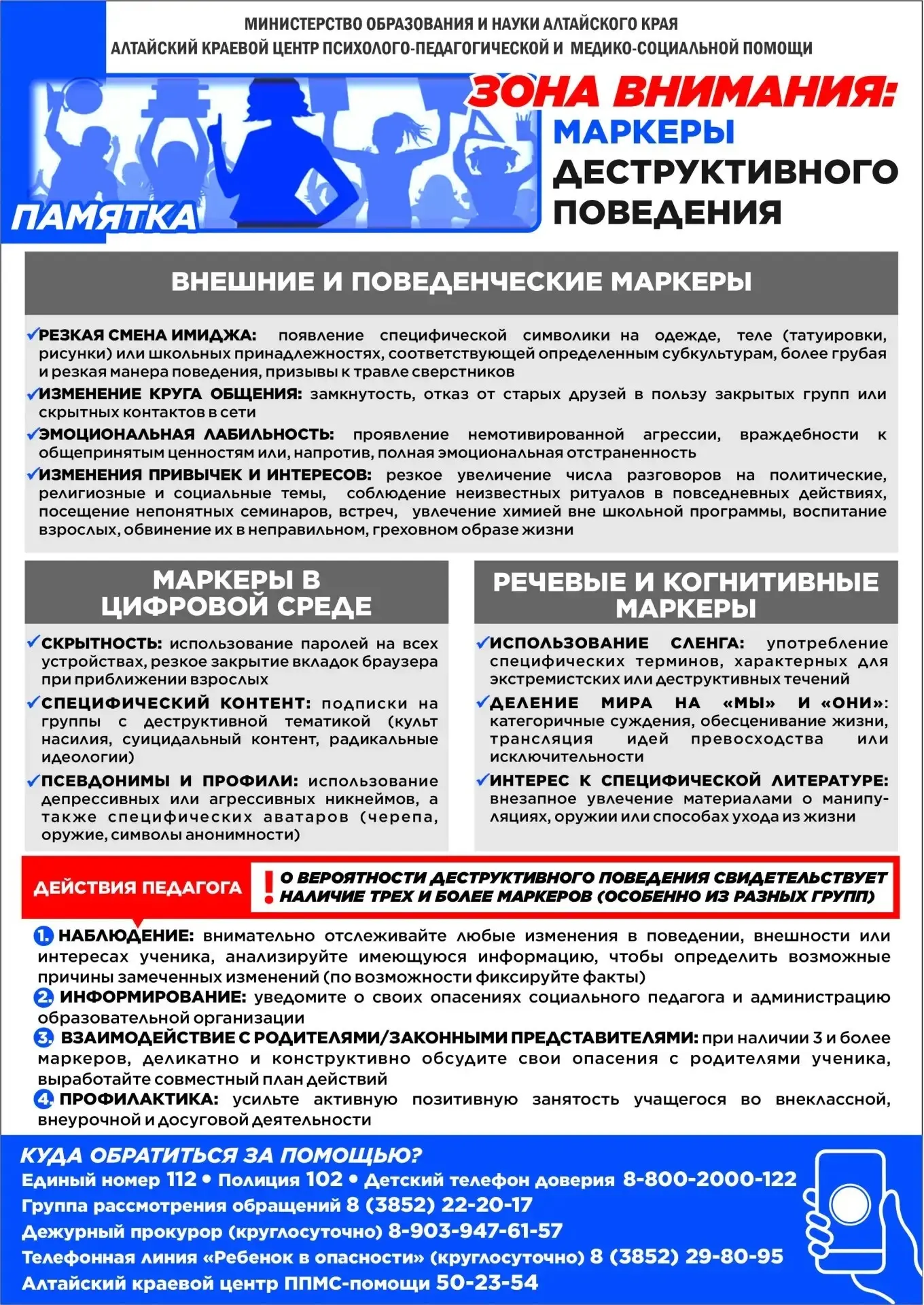 КГКУ УСЗН по Павловскому району обращает внимание родителей!!!!