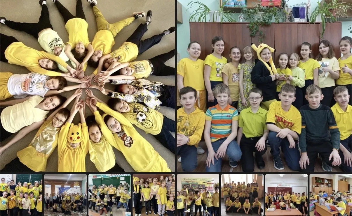 ☀️С понедельника в школе начинается традиционная акция «Разноцветная неделя - раскрась будни!» 

👕�