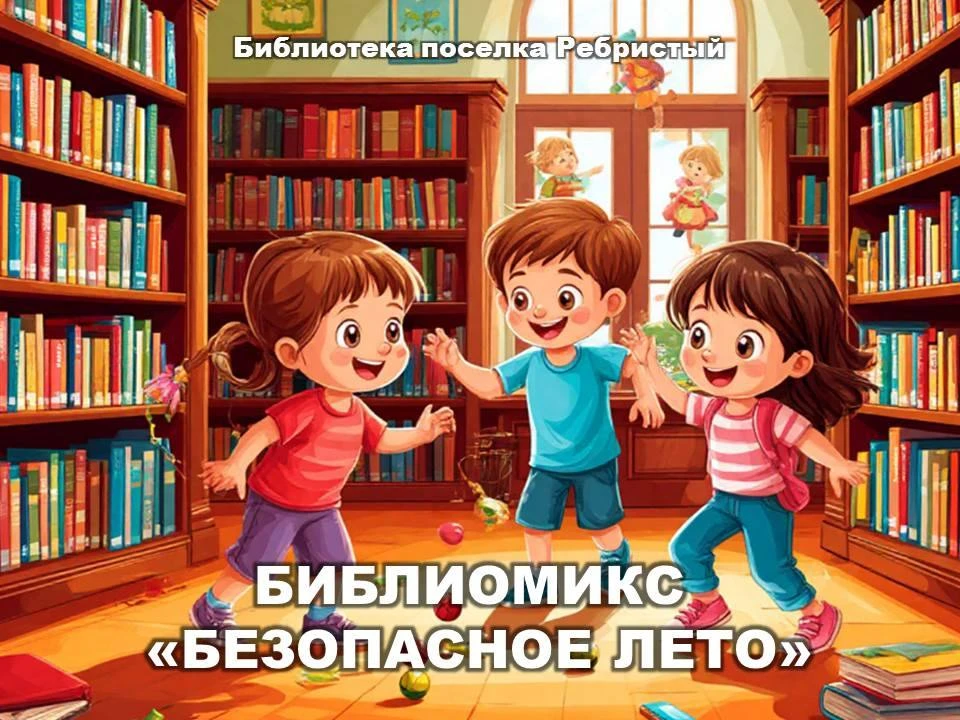 БИБЛИОМИКС "БЕЗОПАСНОЕ ЛЕТО"
 
В библиотеке поселка Ребристый стало доброй традицией собирать участн
