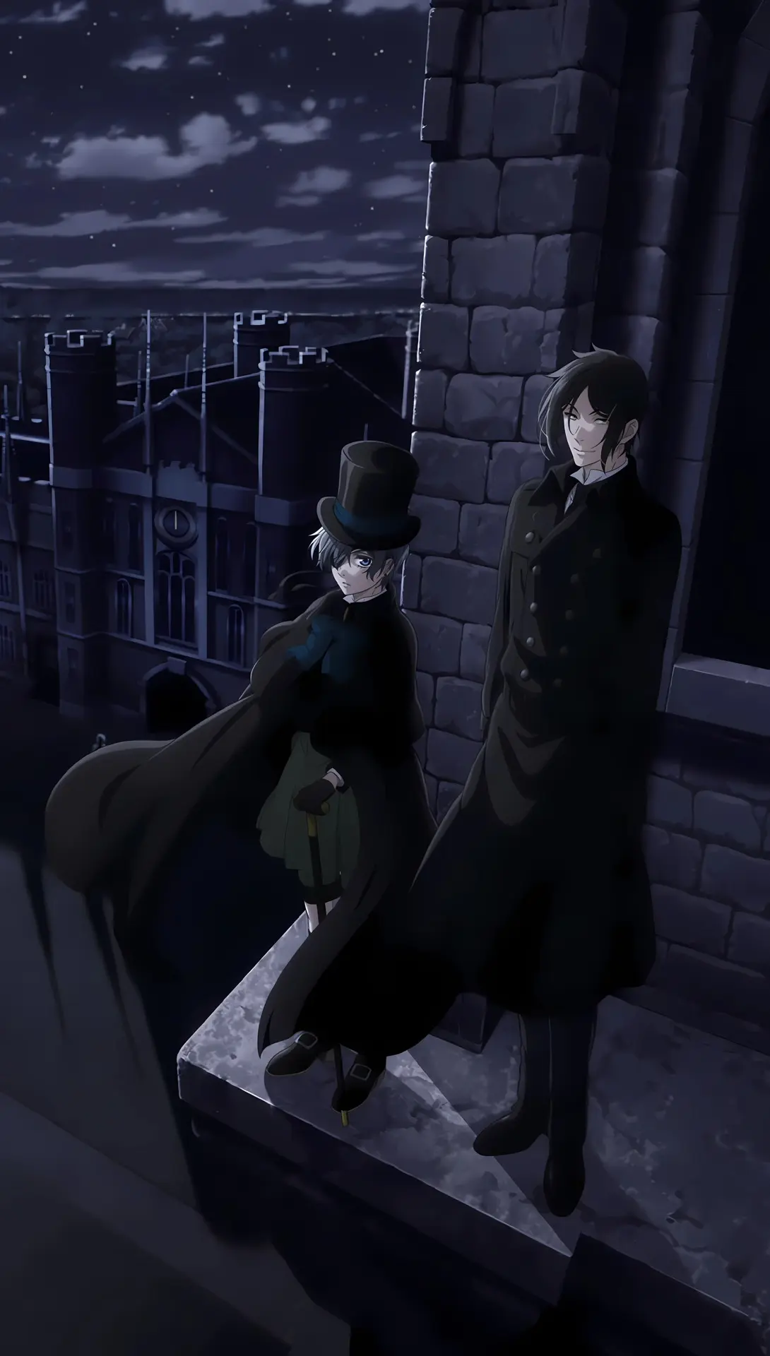 Аниме стикеры Тёмный дворецкий / Black Butler  / Kuroshitsuji /  Сиэль Фантомхайв / Себастьян Михаэл