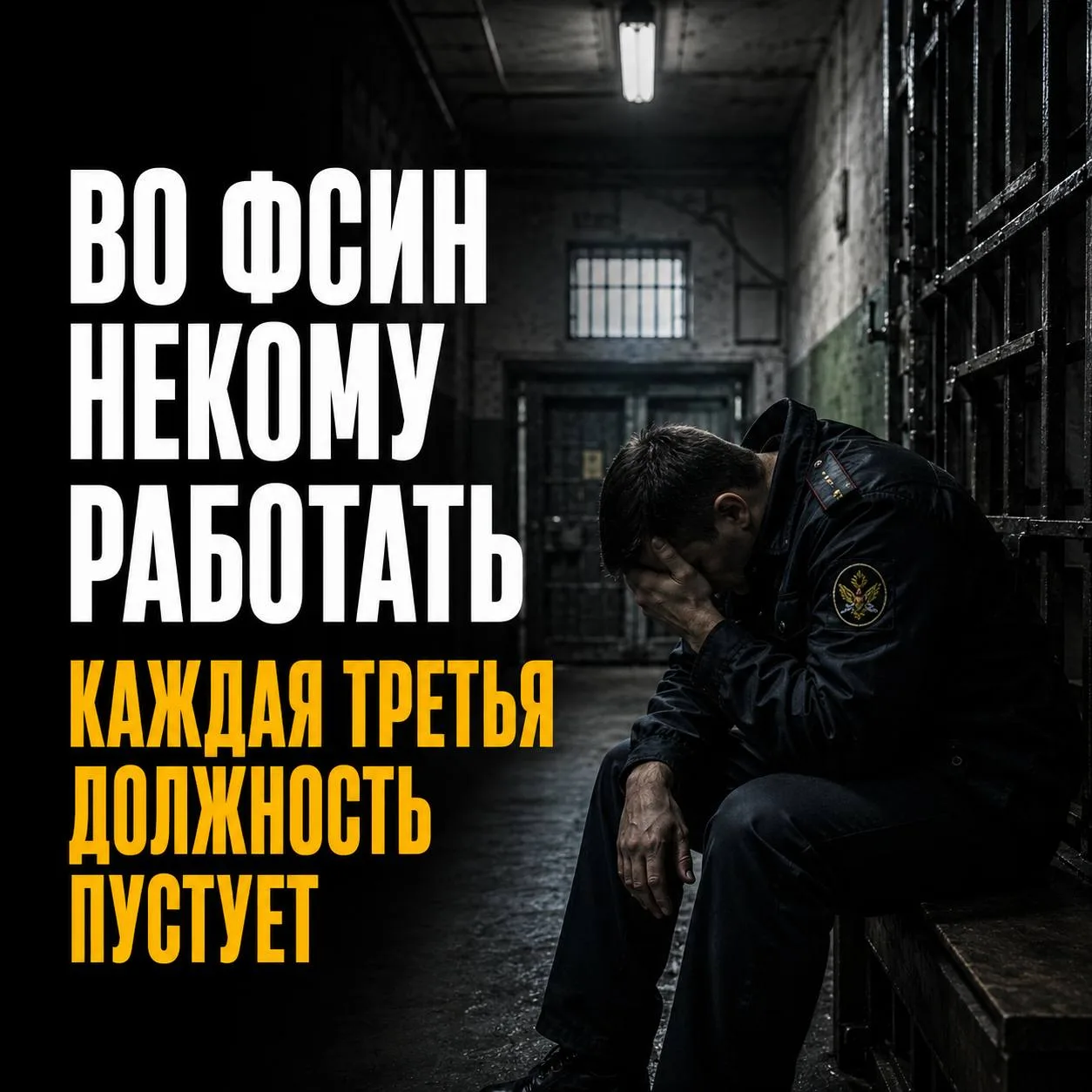 ВО ФСИН НЕКОМУ РАБОТАТЬ: КАЖДАЯ ТРЕТЬЯ ДОЛЖНОСТЬ ПУСТУЕТ

Российская система исполнения наказаний тр