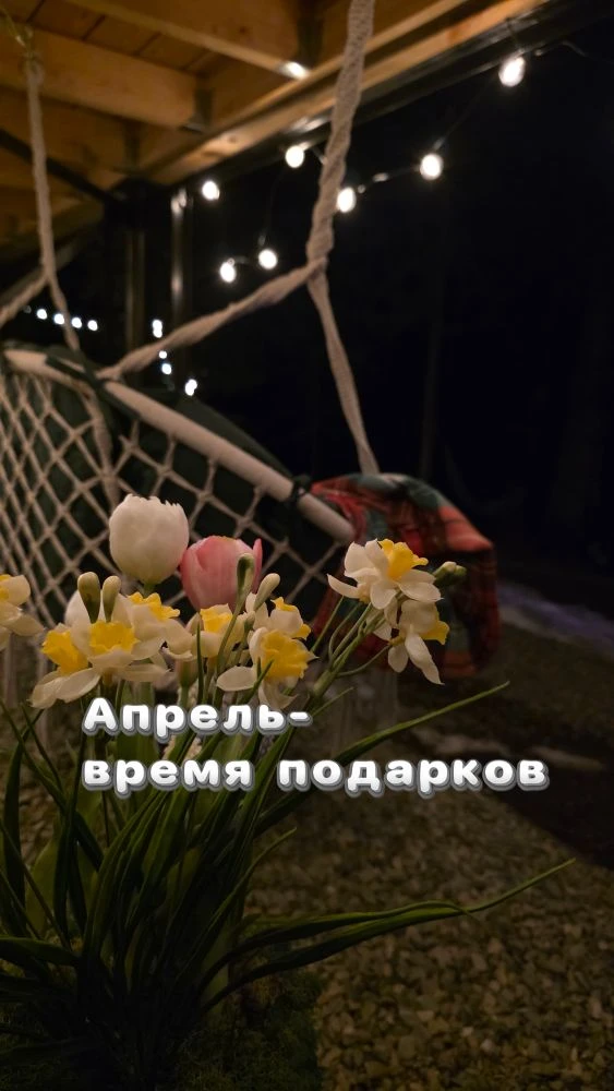 Вдохнуть свежий воздух, выспаться и… получить подарок? 🎁

Апрель в Шале Под Кедрами — это месяц, ко