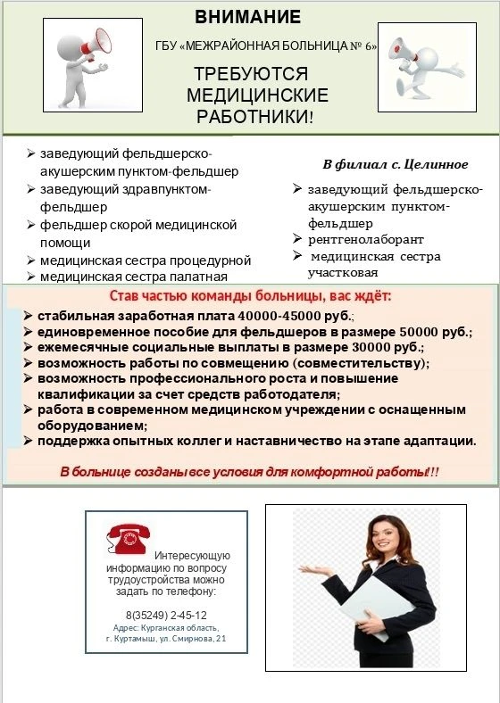 Вакансии 2026 год в ГБУ "Межрайонная больница №6"