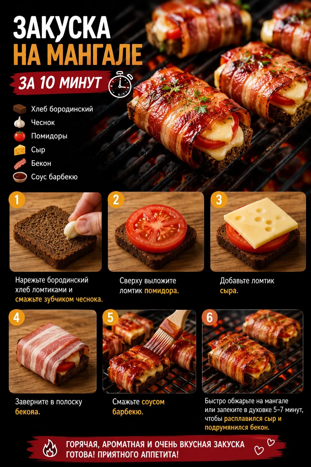 Друзья,для вас 2 быстрых и самых популярных рецепта для мангала ❤️ 🍖