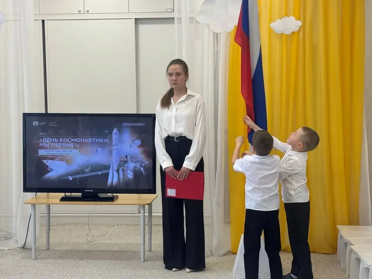 В нашем детском саду прошли «Разговоры о важном», посвящённые Дню космонавтики 🚀✨

Ребята отправили