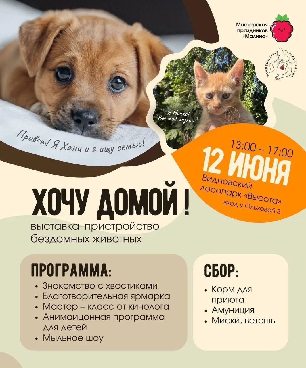 🐾 Друзья, приглашаем вас на выставку-пристройство бездомных животных «Хочу домой!» 🧡 
 
Возможно, 