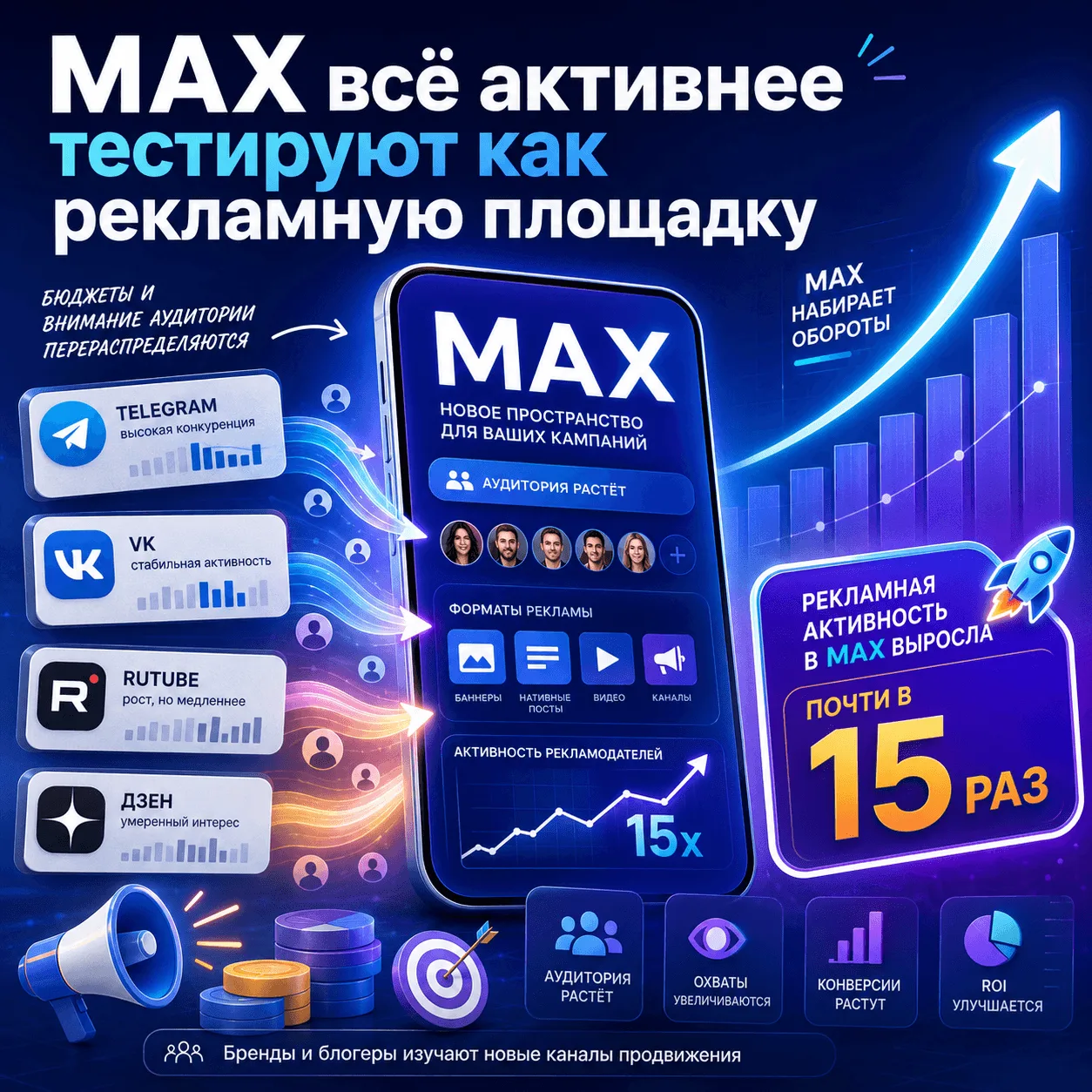 MAX всё активнее тестируют как рекламную площадку 📊

Digital-рынок продолжает перестраиваться. Брен