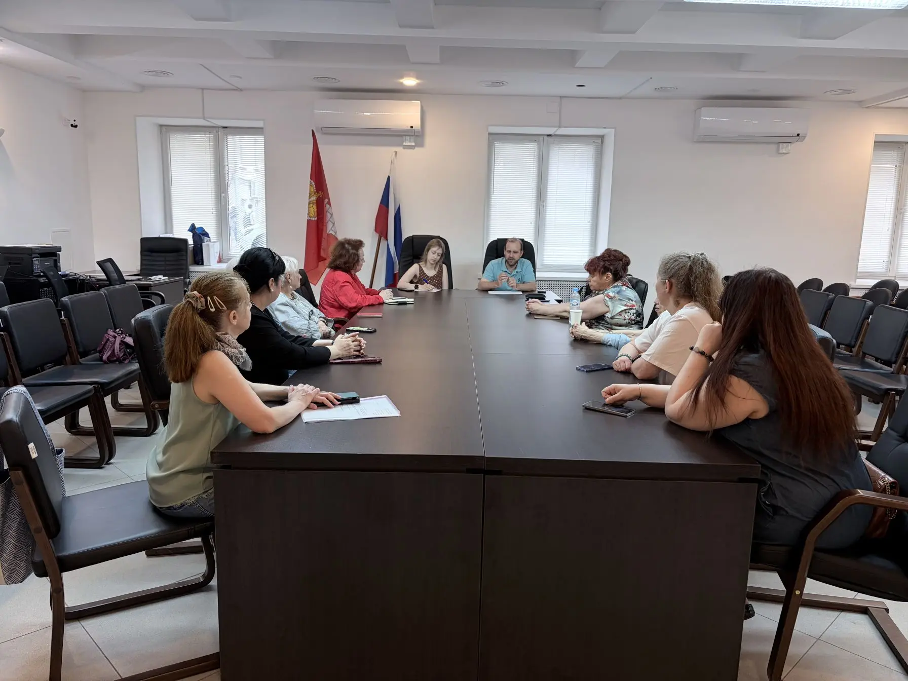 В актовом зале Управы Тверского района состоялся круглый стол с представителями ЦОДД 🚦

В ходе встр