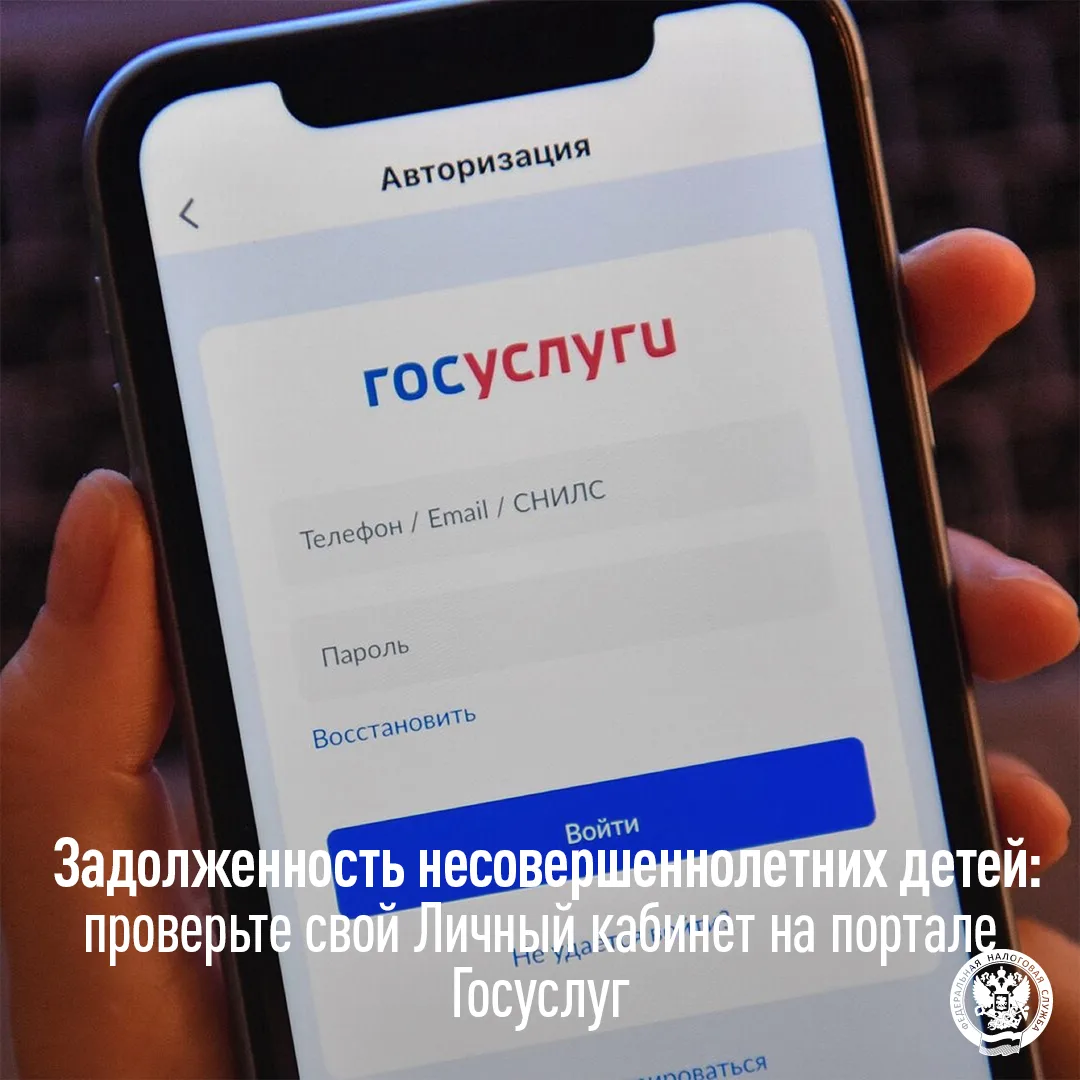 Проверьте наличие налоговой задолженности несовершеннолетнего ребенка в Госуслугах родителя❗️

💬Зак