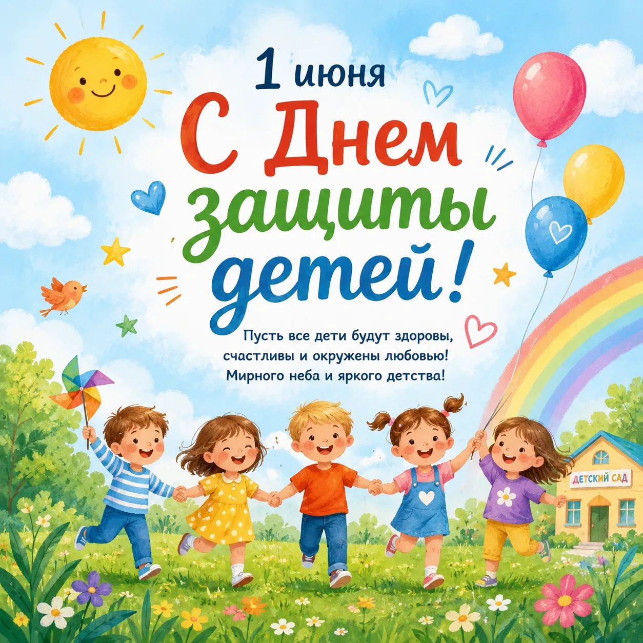 Поздравляем с Днём защиты детей — праздником радости, улыбок и счастливого детства! 💐
Пусть каждый 