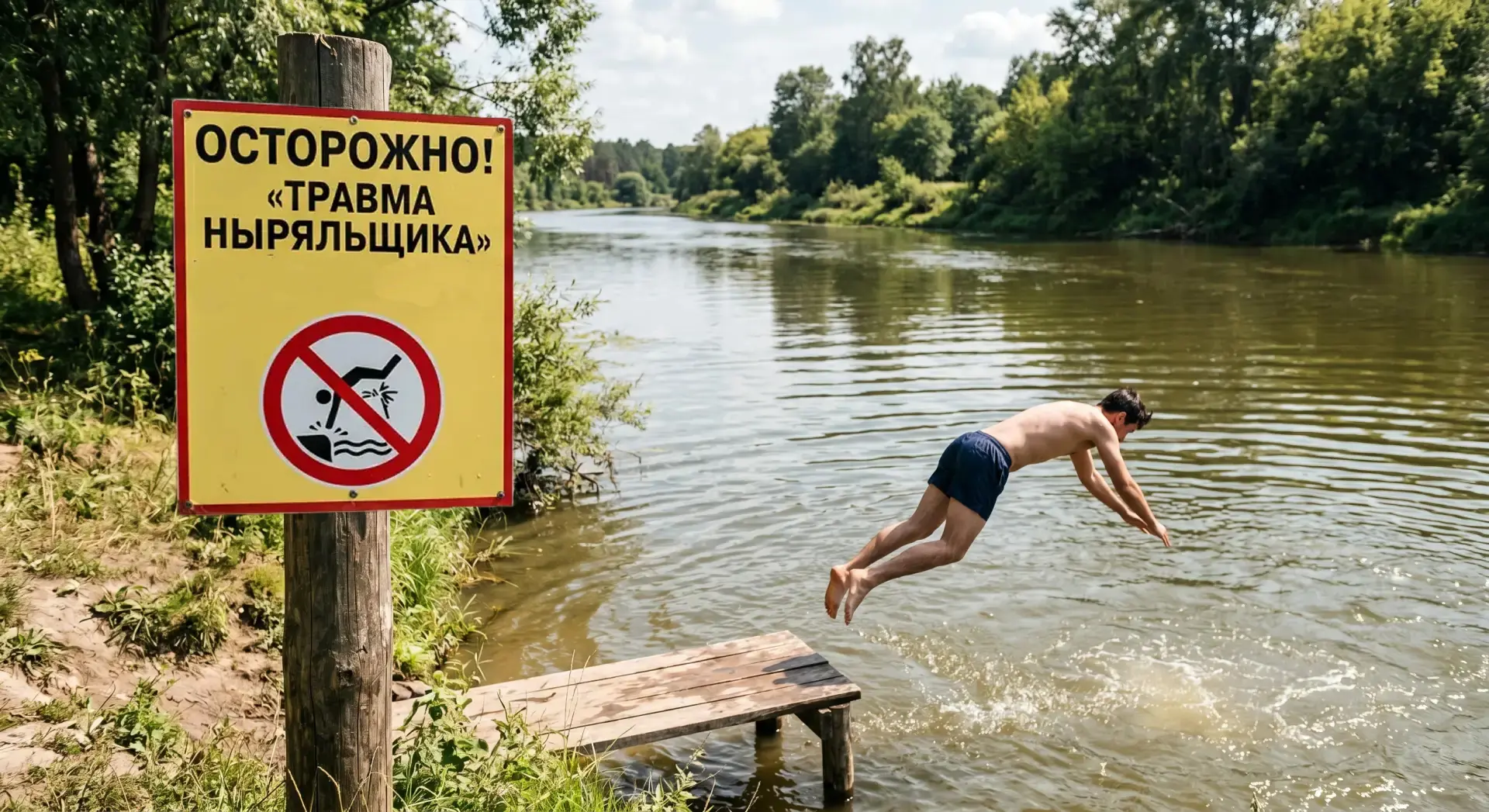 🌊 Осторожно: «травма ныряльщика» – риск, который можно предотвратить!
Лето – время купания, отдыха 