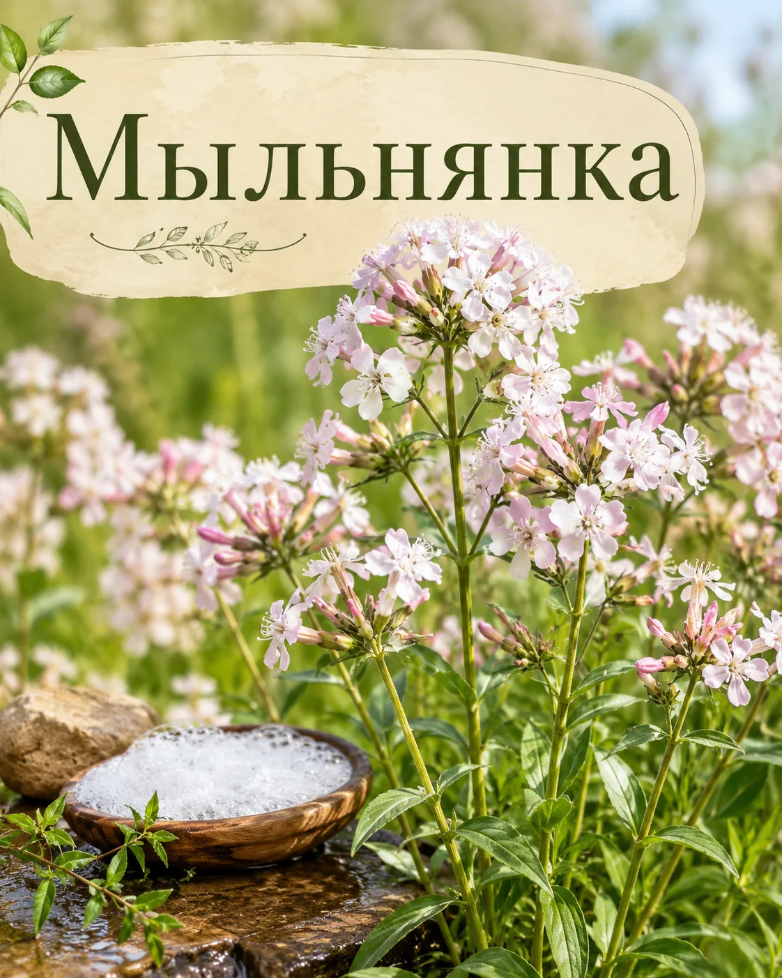 🌸 Цветок вместо мыла

С виду мыльнянка — обычный цветок. Высокие стебли, нежные белые или розоватые