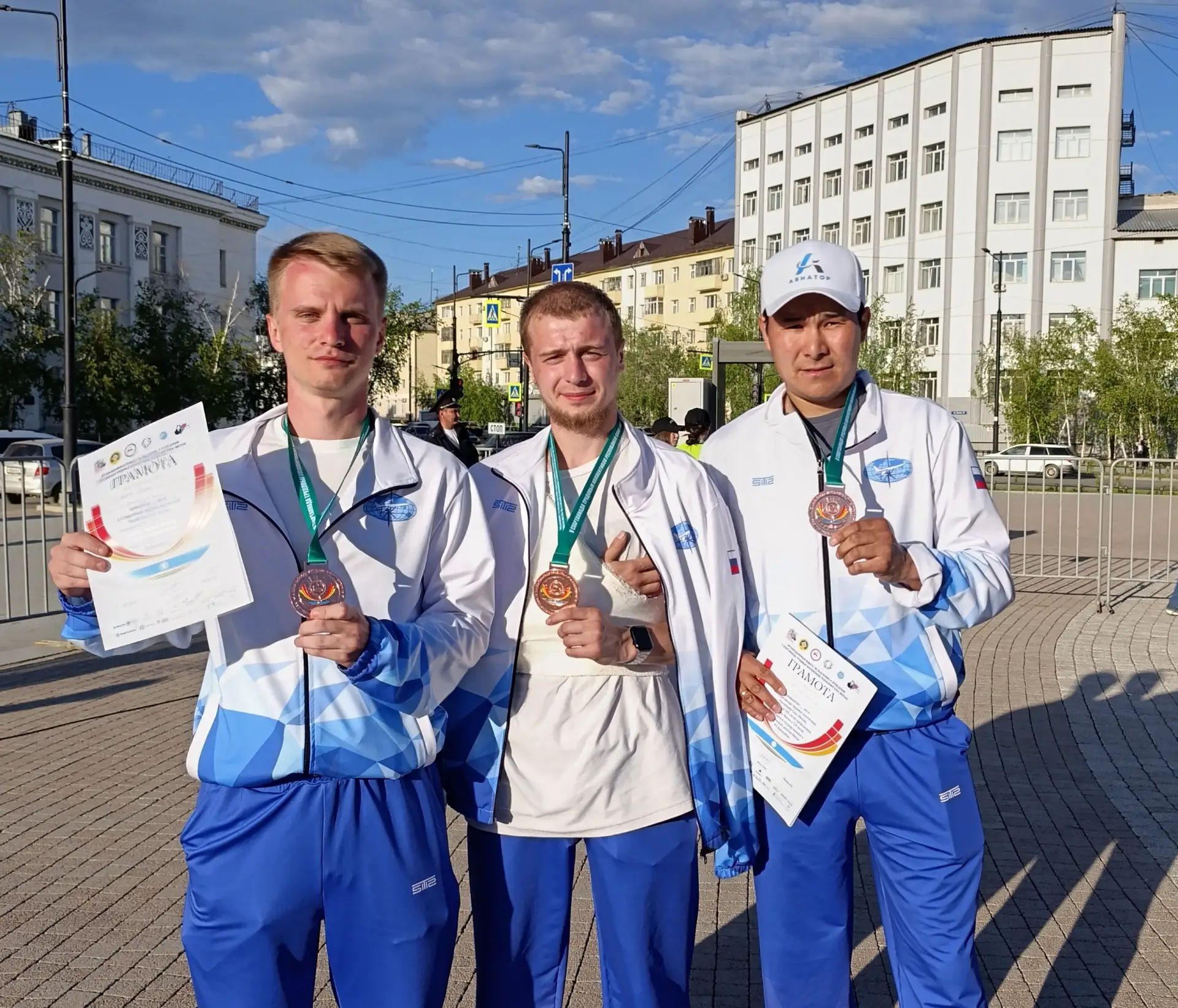 Команда «Авиатор» с сотрудниками авиакомпании «Якутия» впервые взяла бронзу на Спартакиаде трудовых 