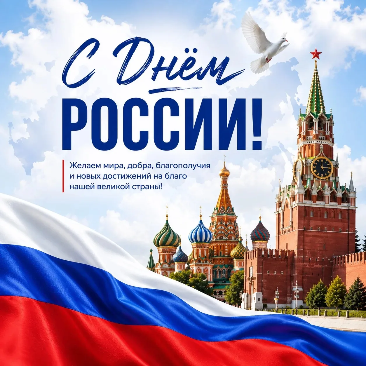Сегодня мы отмечаем праздник, который объединяет всех, кто любит нашу страну, гордится её историей и
