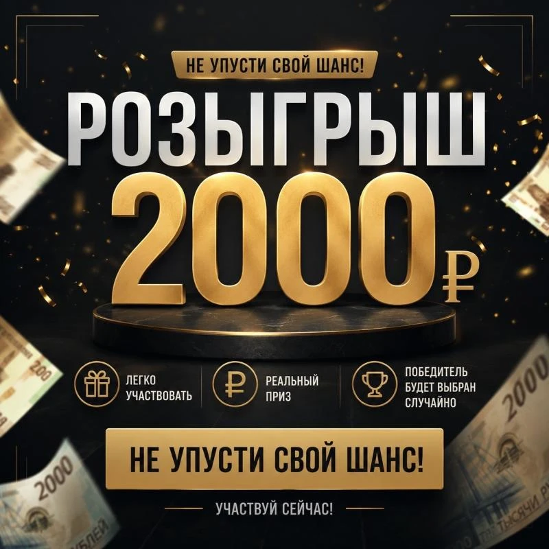 ДАРИМ 2000 РУБ. за подписку на канал.

    
Условия максимально простые. Подпишитесь на каналы и наж