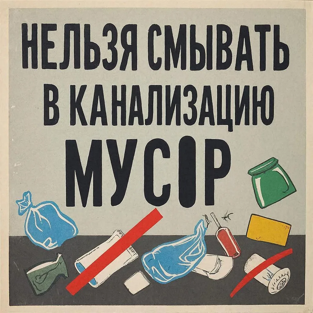 Что ни в коем случае нельзя смывать в канализацию?

‼️Если Вы решите избавиться от мусора, выбросив 