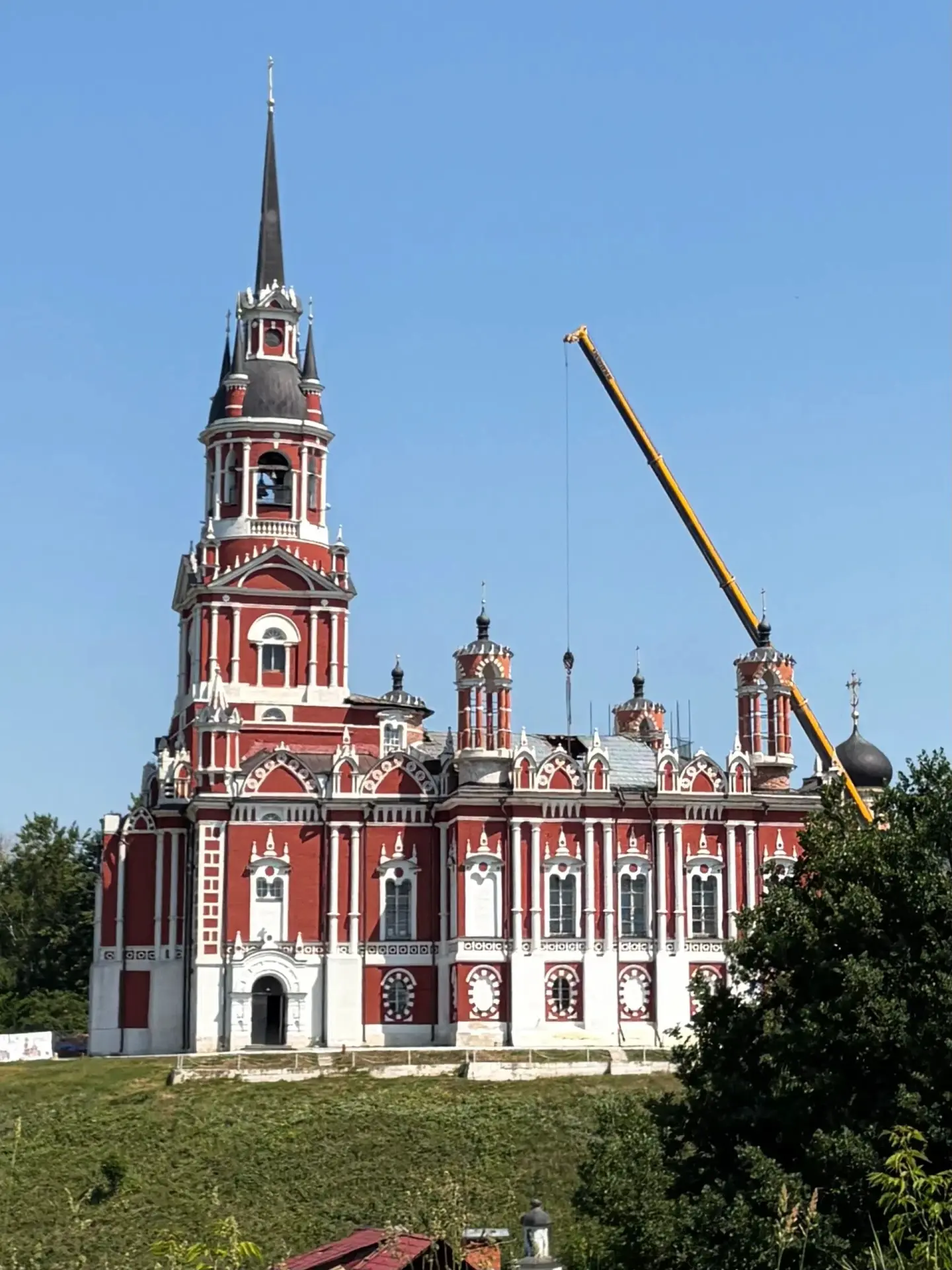 В Можайске начался новый этап возрождения истории: стартовали работы по реставрации ротонды Никольск
