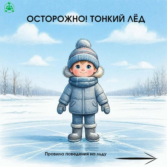 Профилактика инцидентов с участием несовершеннолетних на замёрзших водоёмах.